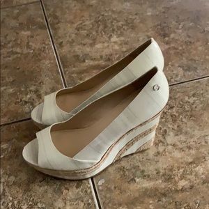 {Calvin Klein} beach wedges